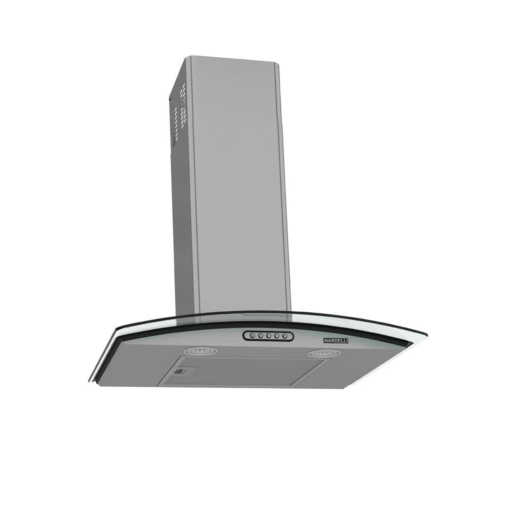 Coifa de Parede Nardelli Vidro Curvo Duto Slim 60cm Inox