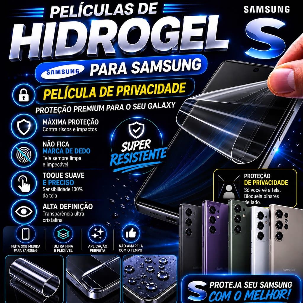 Pelicula Hidrogel Privacidade Para Samsung