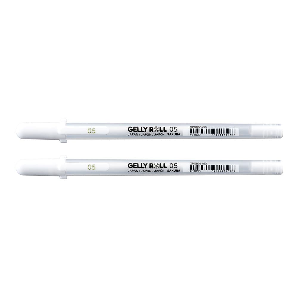Kit Caneta Gel Sakura Gelly Roll 05 Branca 2 Unidades