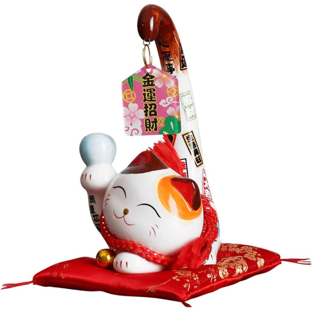 Gato da Sorte Maneki Neko Porcelana Alta Qualidade