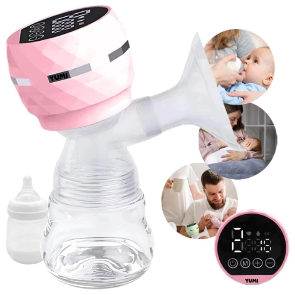 Bomba de tirar leite elétrica Recarregável Silicone Confortável para Amamentação bombinha