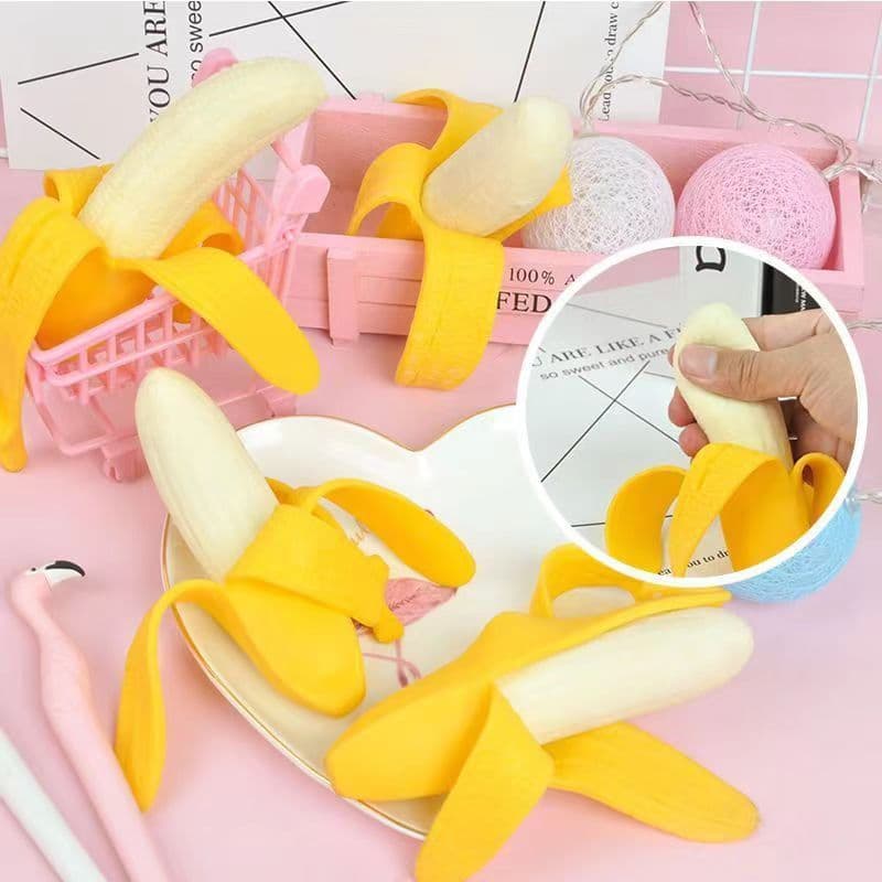 Paródia descascada Banana pitada música descompressão ventilação simulação frutas brinquedo de descompressão venda quent