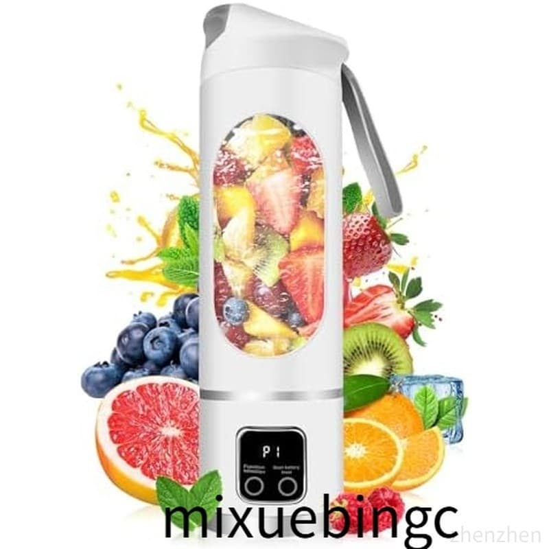 Liquidificador Portátil USB Elétrico Pessoal , Espremedor De 500ML , De Smoothies E , Liquidificadores Pequenos , Mistur