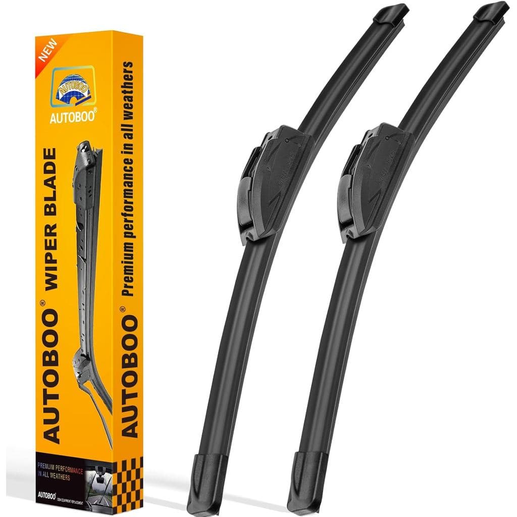 AUTOBOO Palhetas de Limpador de Para-brisa de 26" e 16" (Pacote com 2), Palhetas de Limpador de Qualidade OEM Premium pa
