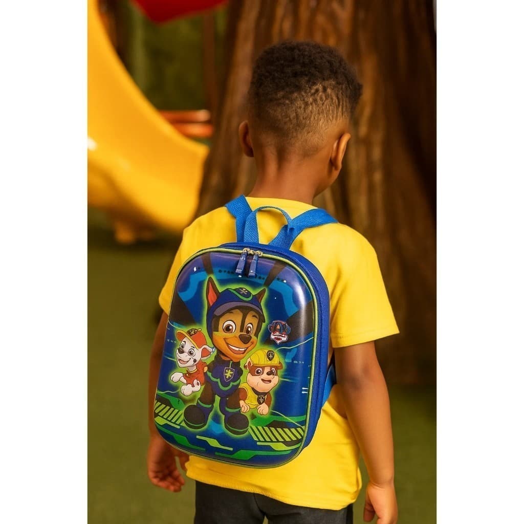 Mochila Infantil Personagem Tamanho P Roxa Azul Escolar Passeio Infantil