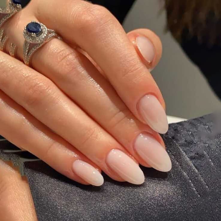 Unhas vestíveis feitas à mão de venda quente Produtos de alta qualidade Adesivos de Manicure gradientes em forma de amên