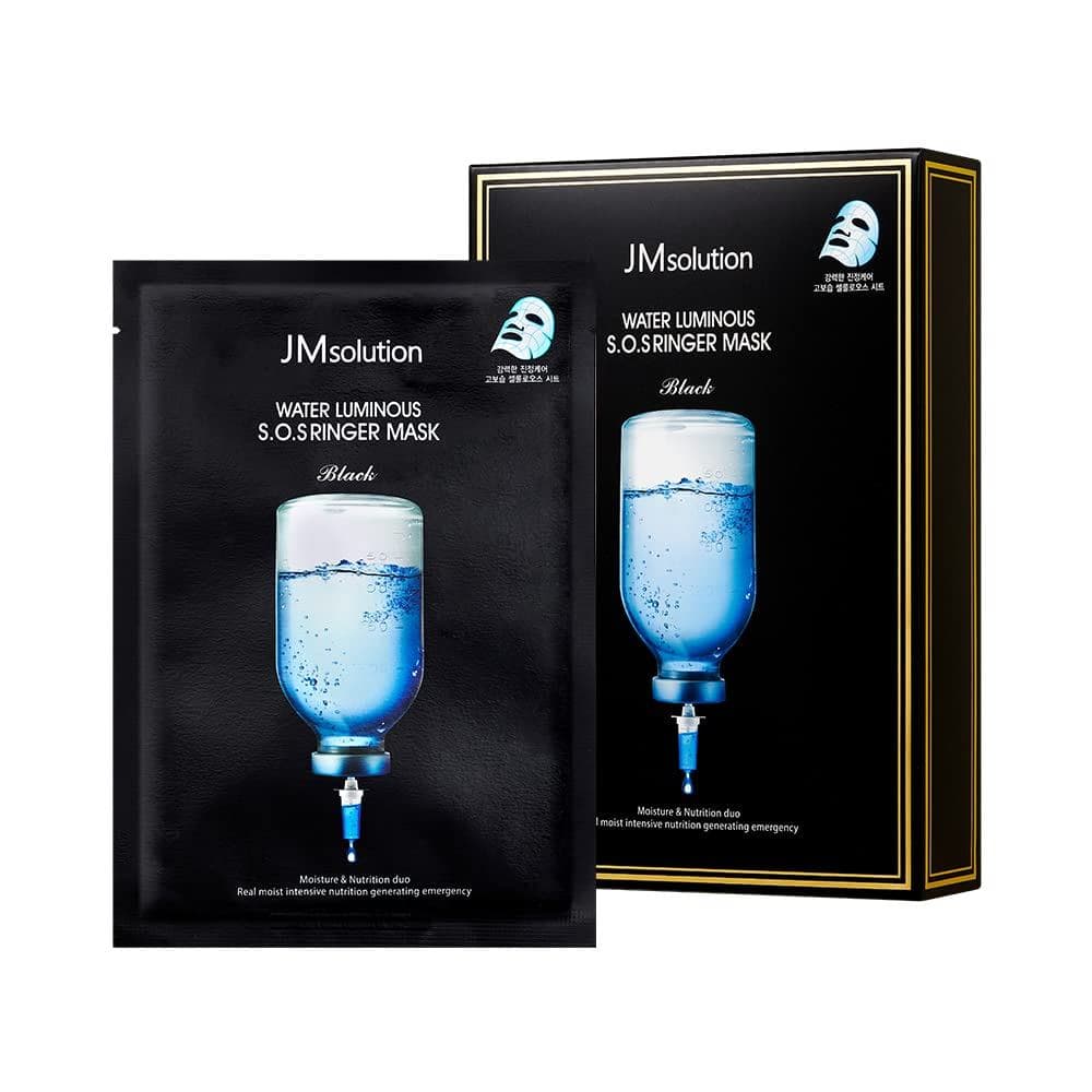 Máscara Facial JMsolution Water Luminous SOS Ringer Plus (10 Unidades, 35ml Cada) |   Máscara Facial Coreana para Hidrat