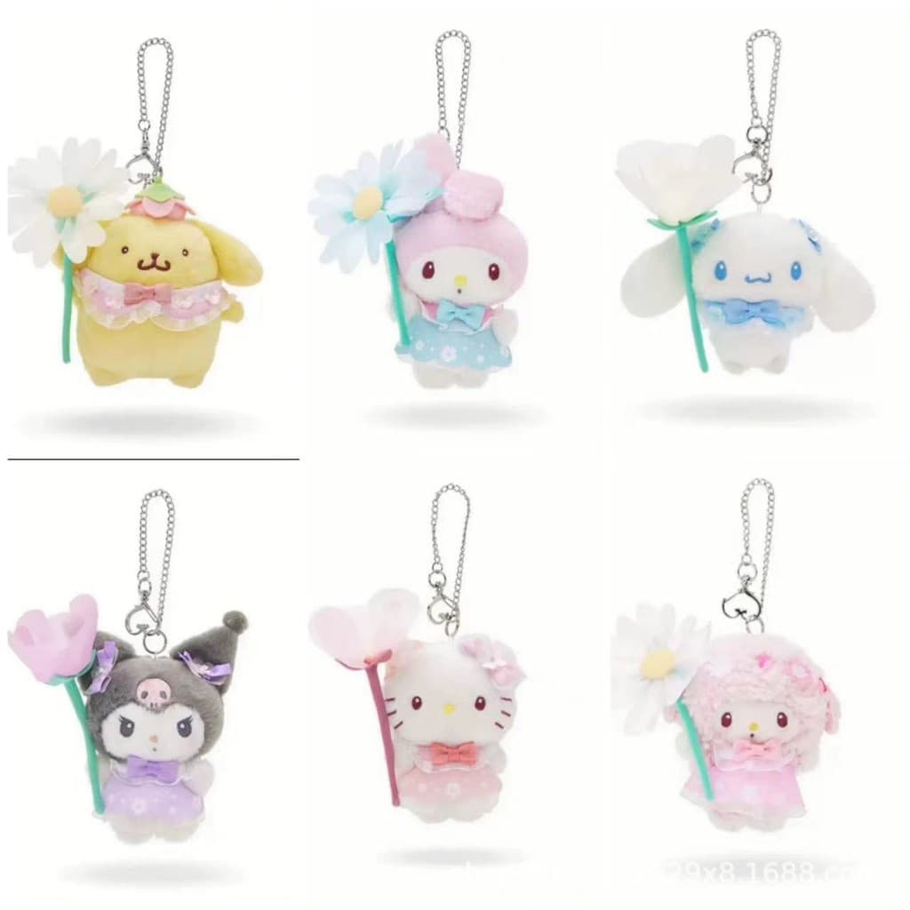 Chaveiro Kuromi Plushie-Boneca Kawaii Gótica Para Mochila/Bolsa