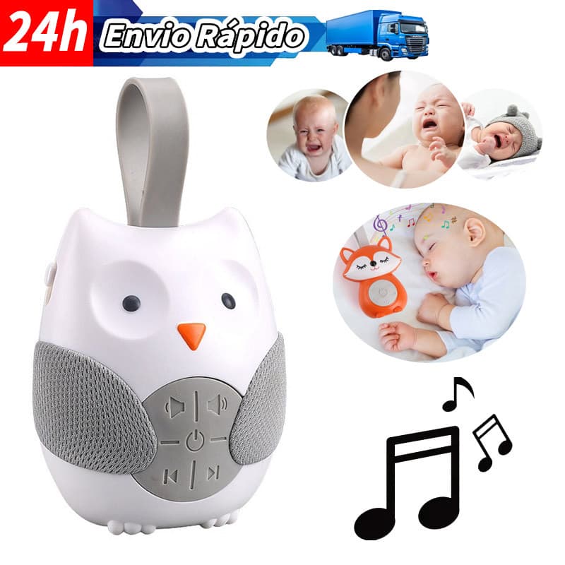 Móbile Coruja Para Berço Com Ruído Branco E Música Bebê/Inclui um botão temporizador
