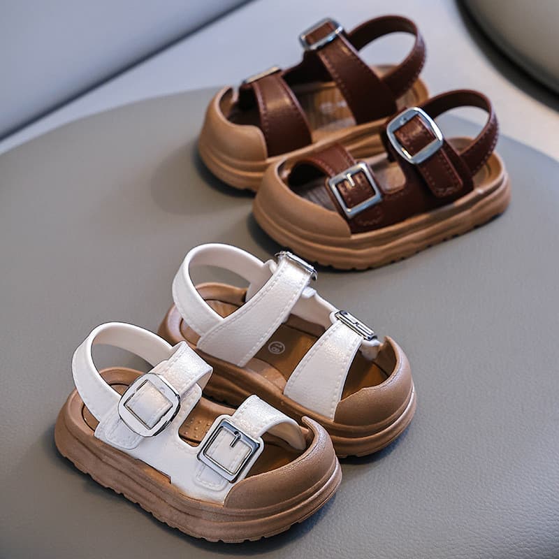 Crianças sandálias de verão meninos All-Match exterior Wear anti-deslizamento crianças anti-colisão meninas bebê