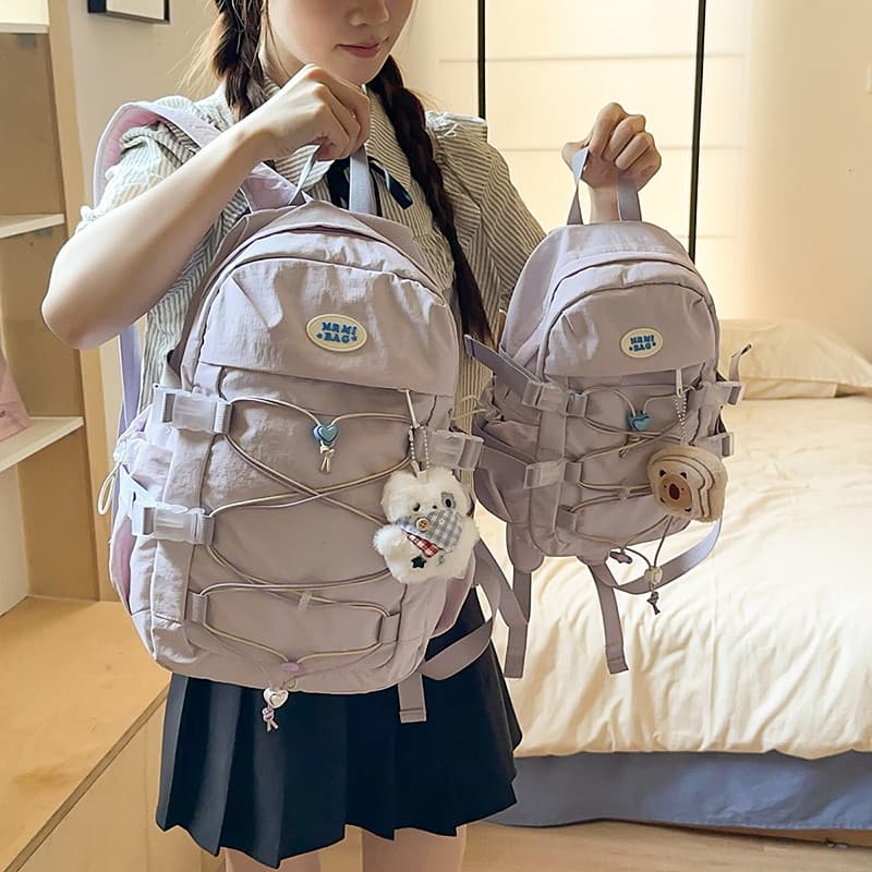 6.14 huaxi novo produto estudante universitário mochila feminina verão nicho mochila grande capacidade All-Match mochila