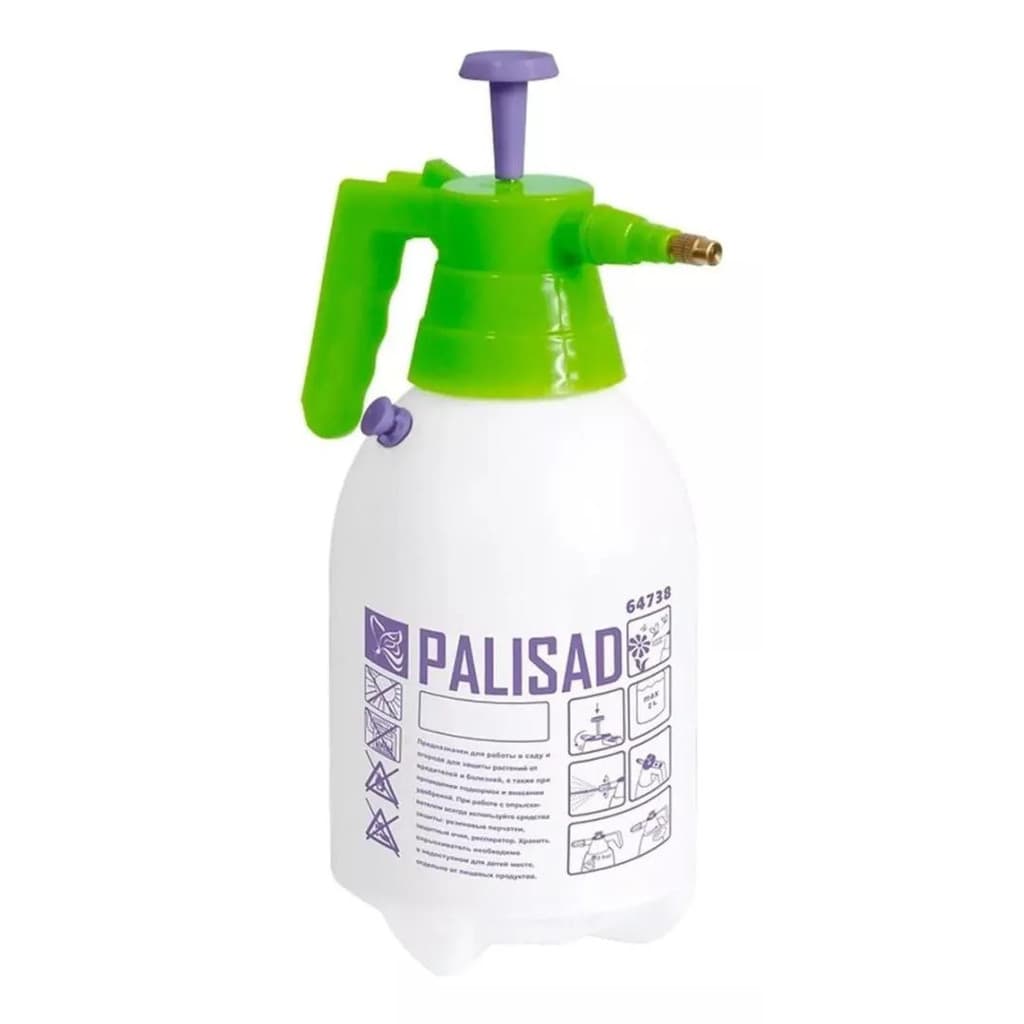Pulverizador Manual 2 L Palisad com Bomba e Valvula de Alivio de Água Limpeza Jardinagem
