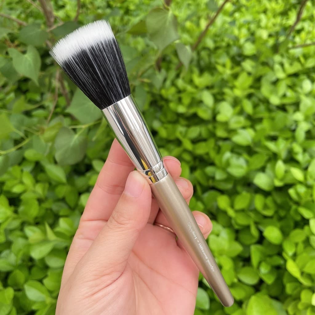 Yuansijia pequena quantidade cabeça plana cor blush escova não mãos pesadas Natural blush varredura fixação escova de ma