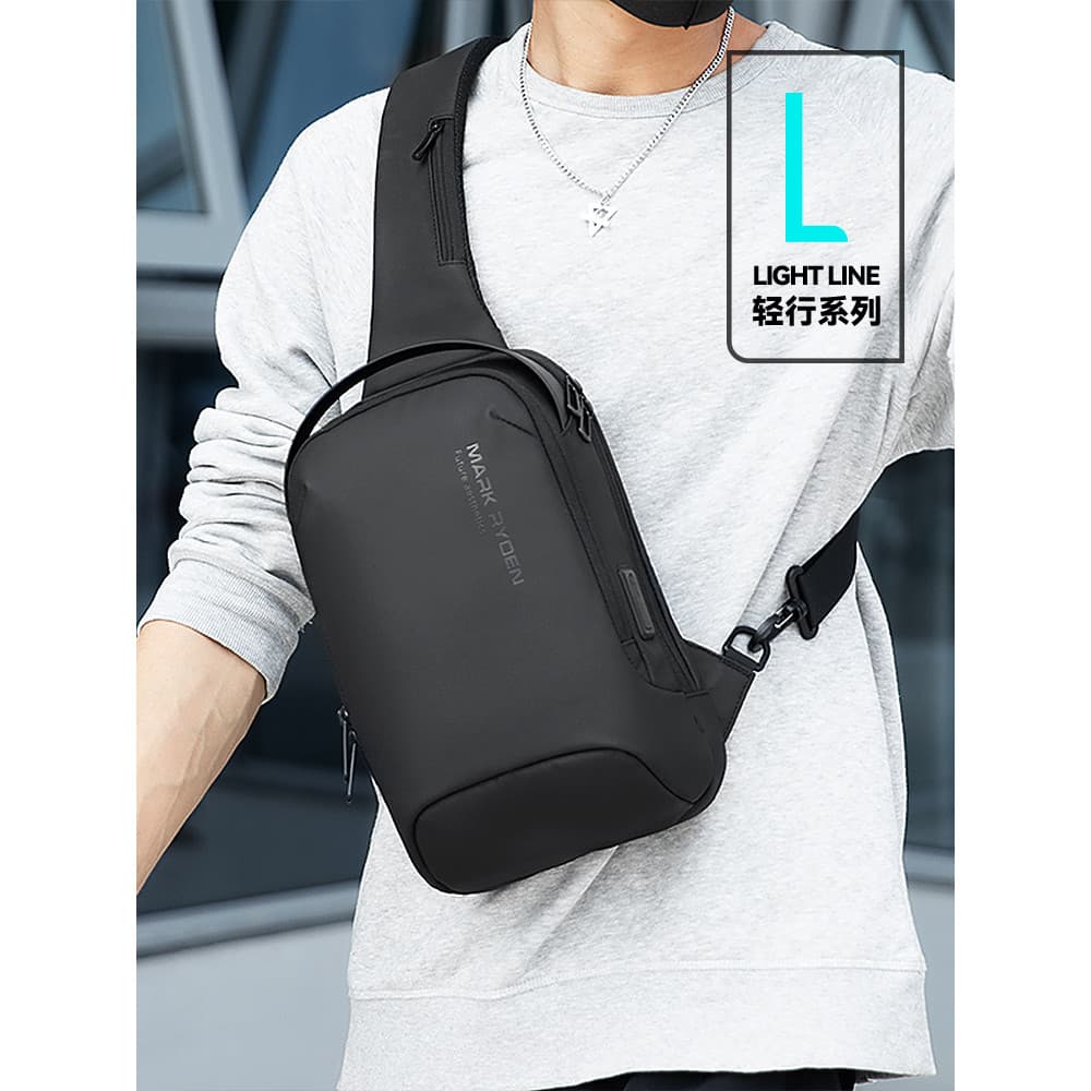 Marco Laden Bolsa de Peito Masculina Bolsa Mensageiro Moda Moderna Mochila Pequena Grande Capacidade Bolsa de Ombro Espo