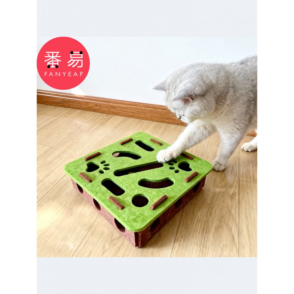 Brinquedo para animais de estimação/gato provocante A1zbq001-Gato aliviando o tédio brinquedo labirinto escavação buraco