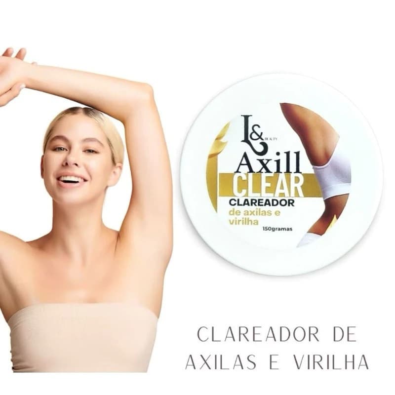 Creme Clareador De Axilas Rosa Mosqueta E Dolomita 150g L&Beauty