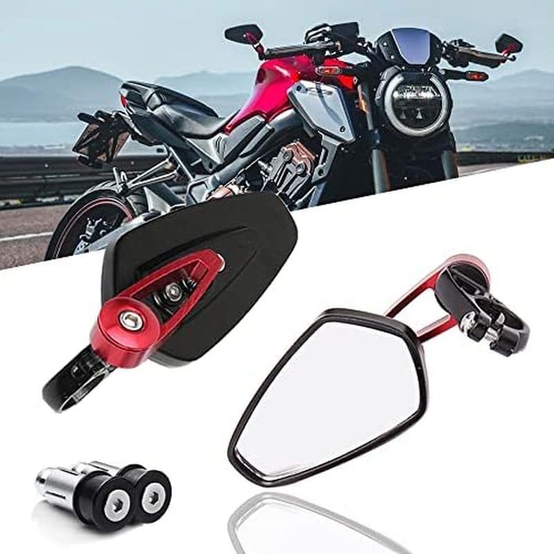 DREAMIZER Espelhos De Extremidade De Barra De Motocicleta Universal 7/8 " Espelho Retrovisor Final Compatível Com Honda