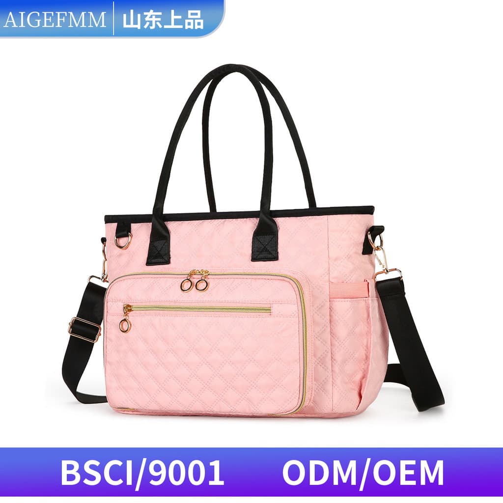 Bolsa de fraldas mochila para passeio de bebê, grande capacidade, à prova d'água, pequena bolsa quadrada, alça de ombro