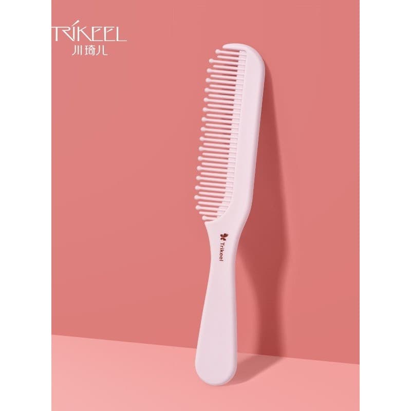 Chuanqier pente esférico de cabeleireiro, pente de massagem de plástico fosco, pente de enfermagem doméstico, cabelo lon