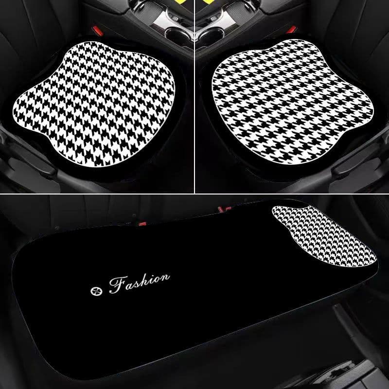 Almofada de assento traseira de três peças de desenho animado de verão, peça única, decoração de interiores de carro, qu