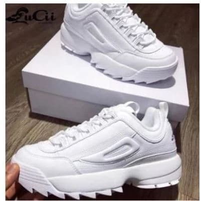 Tênis Disruptorll Branco Casual Masculino e Feminino Academia