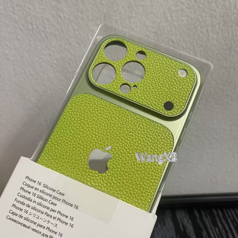 Capa De Telefone De Couro Texturizado De Alta Qualidade Adequada Para iPhone 17 , 16 , 15 , 14 , 13 , 12 , 11 Pro Max-Re