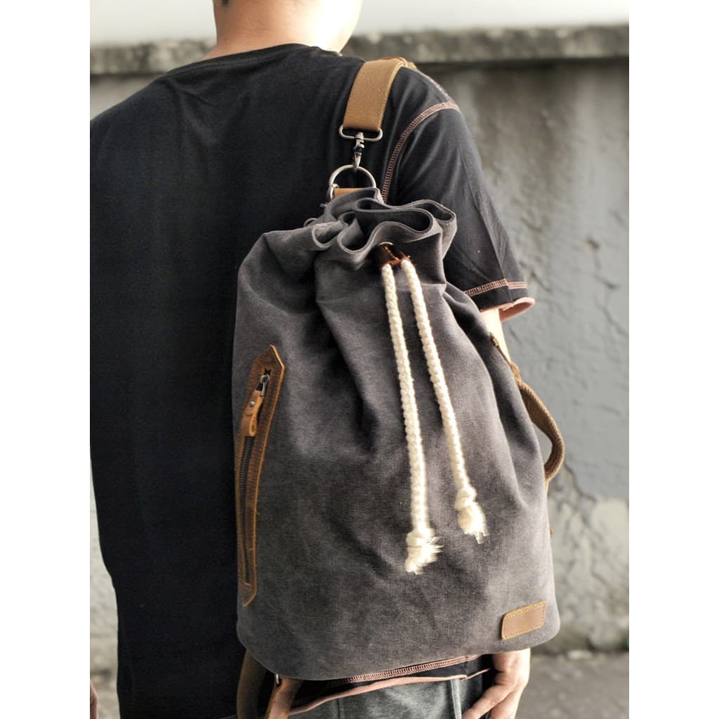 Mochila de lona americana All-Match bolsa mensageiro bolsa de lona bolsa retrô bolsa de capacete esportivo mochila de vi
