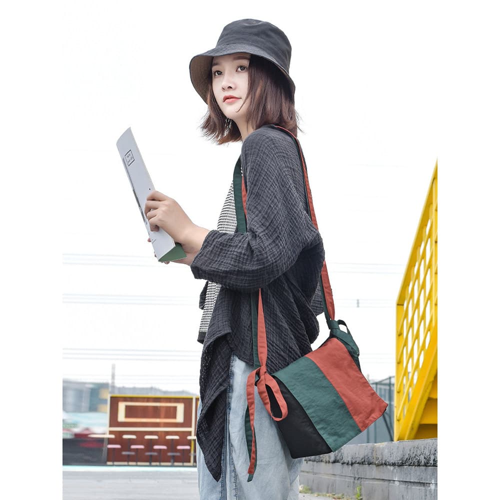 Retro estilo étnico costura pequena bolsa de pano portátil bolsa de ombro Original novo estilo moda Casual mensageiro sa