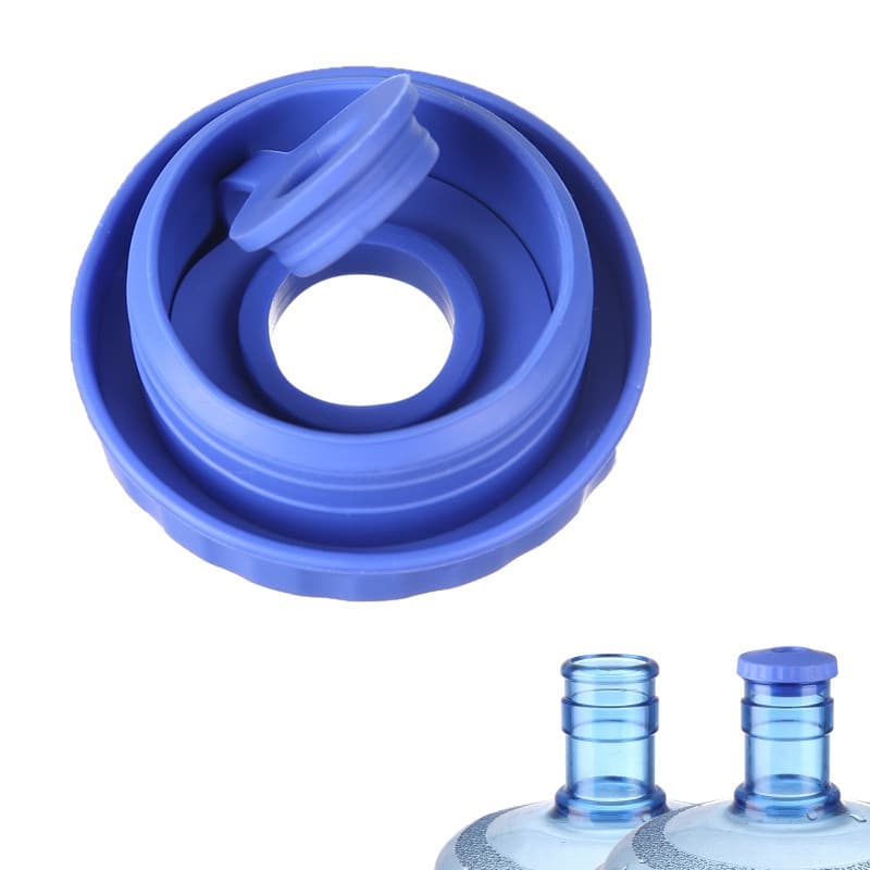 Tampa de silicone reutilizável à prova de respingos de 5 galões, adequada para garrafas de água, uso doméstico.