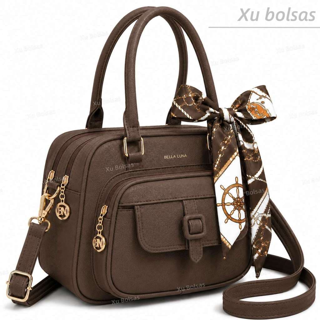Bolsas Feminina Com Lencinho Alça Lateral Transversal Faixa De Mão De Couro DEC6188#