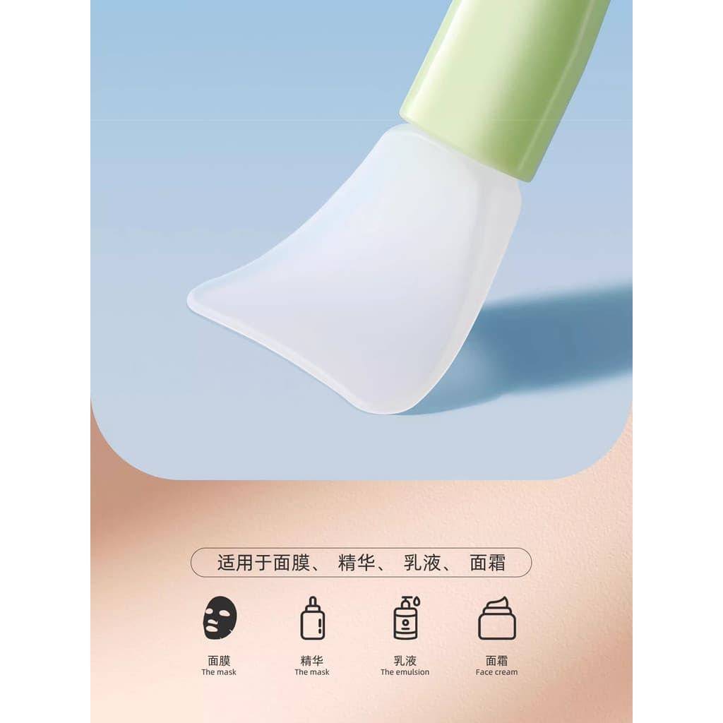 Japonês dupla cabeça máscara de Silicone escova raspador de limpeza Facial dupla utilização salão de beleza raspador col