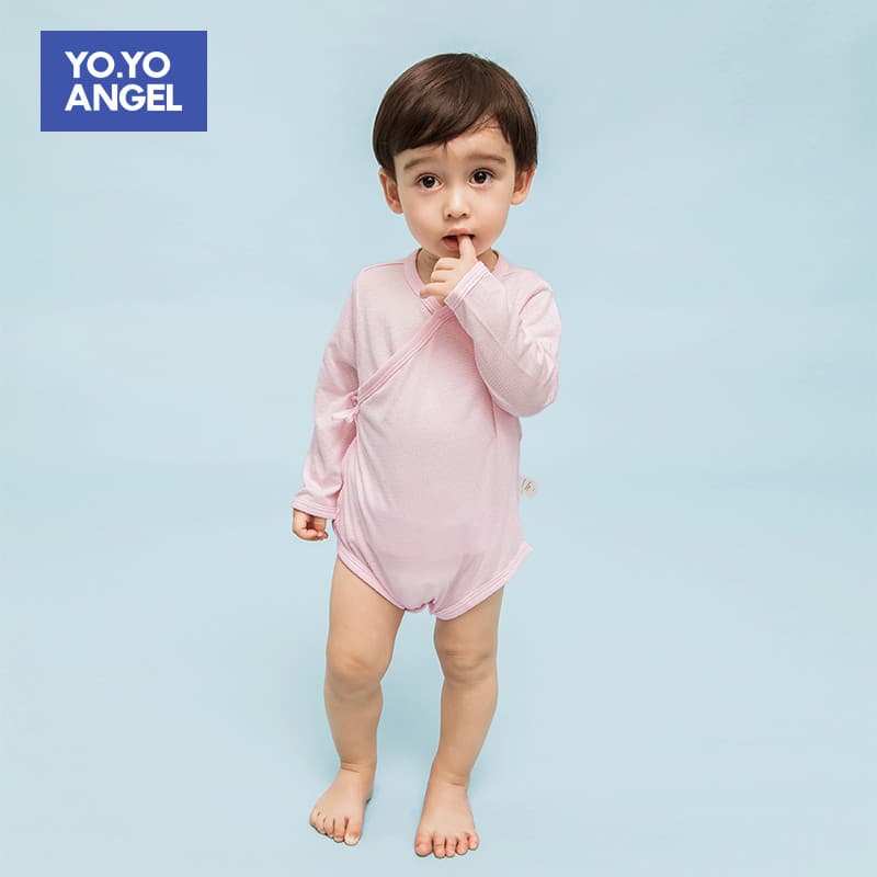 Bebê bebê macacão manga longa verão luz respirável roupas recém-nascidos roupas de verão 0-março 6 bebê triângulo macacã