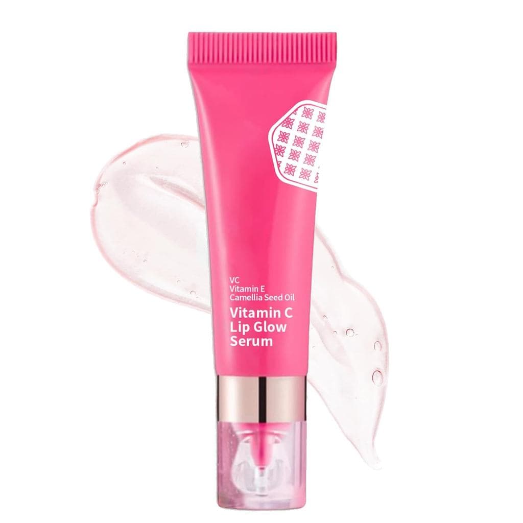 Sérum Labial Iluminador com Vitamina C, Hidratante para Dia e Noite, Sérum em Gel Hidratante para Lábios com Mudança de