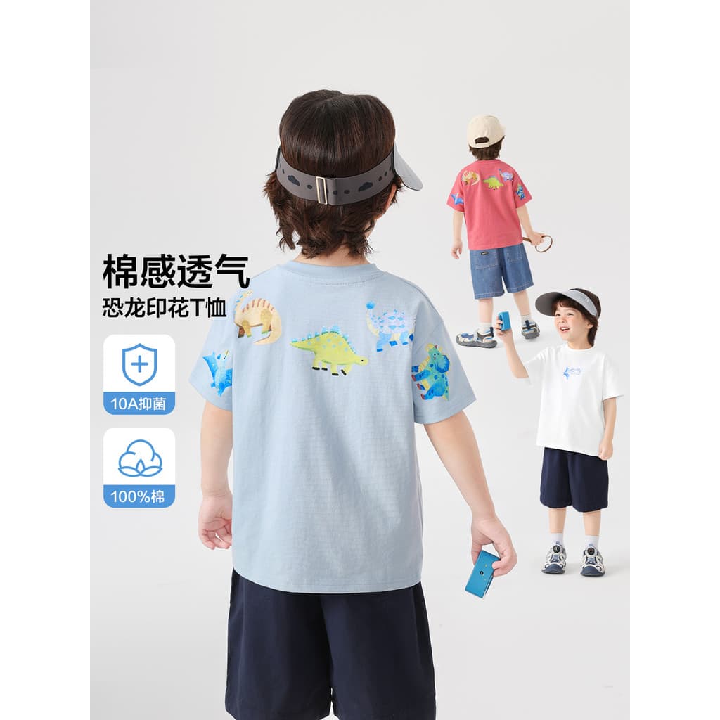 Direito europeu crianças puro algodão de manga curta camiseta estilo fino roupas de verão meninos meninas meia manga peq