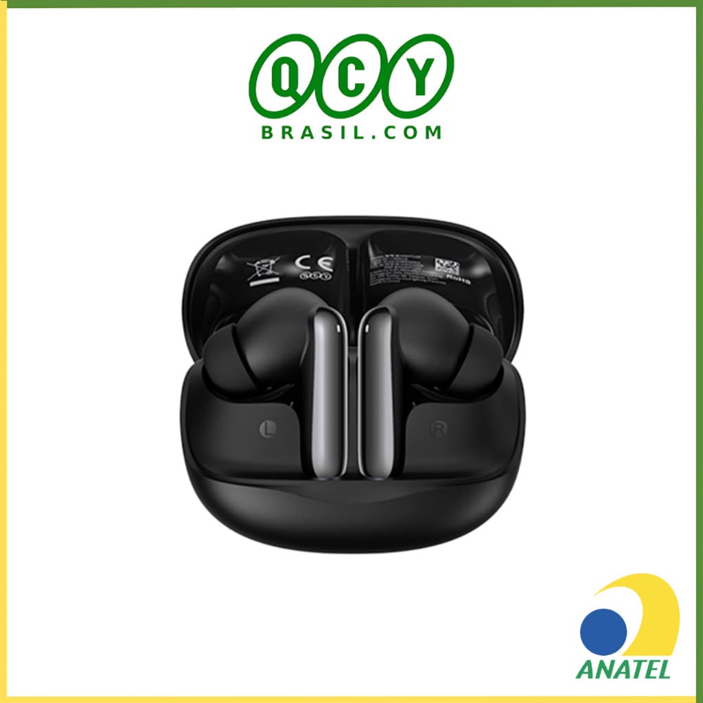 Fone de Ouvido QCY N50 ANC Melobuds Sem Fio , Bluetooth 5.4,  Modo Transparência, 28 Horas de Reprodução Contínua, IPX4