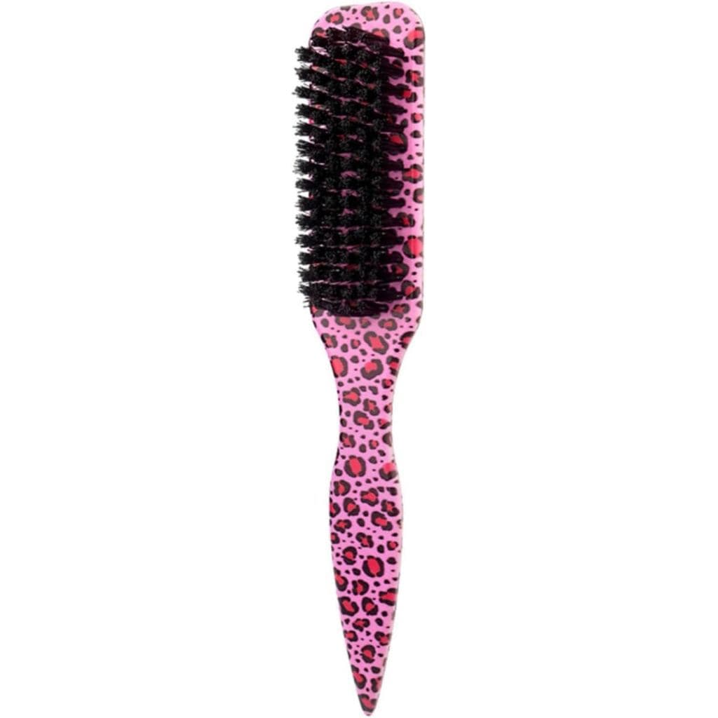 Escova de Cabelo para Homens, Escova de Barba 2 em 1 com Cerdas de Javali para Estilização, Alisamento e Desembaraçament