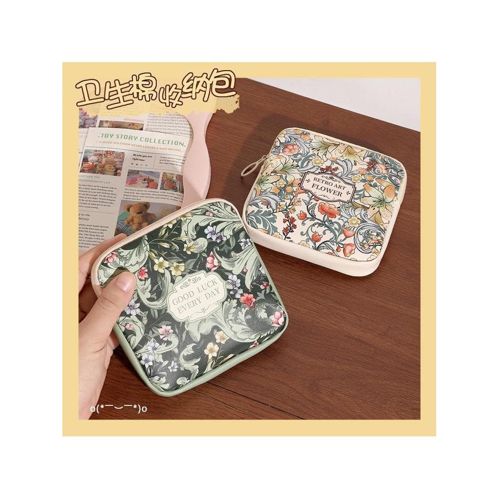 Van Gogh pintura a óleo portátil bolsa de moedas fone de ouvido cabo dados armazenamento pequeno saco batom grande capac