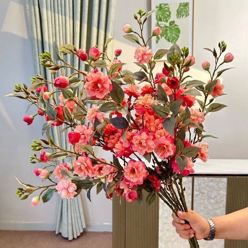 Instantâneo / alta qualidade simulação montanha chá flor buquê / sala de jantar mesa de entrada