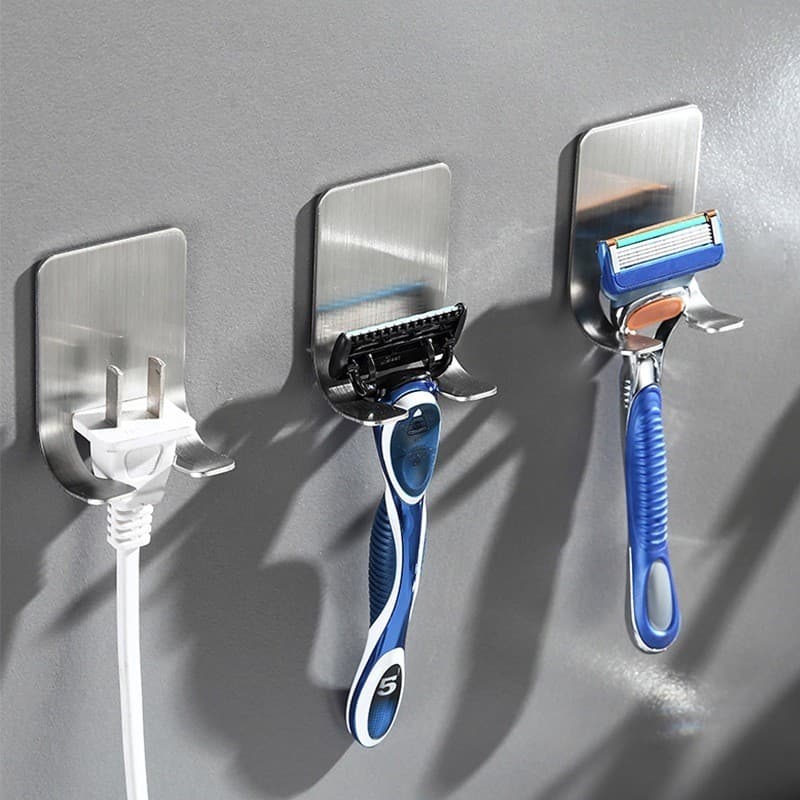 Suporte Porta Aparelho De Lamina De Barbear Prestobarba E Utensílhos Gancho De Parede Multiuso