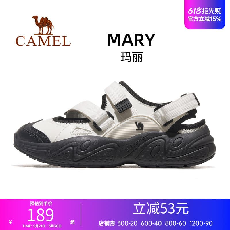 [Mary] Camel Tênis Feminino Novo Estilo Sapatos Femininos Sandálias de Verão Mulheres Respiráveis Sapatos Casuais Sapato