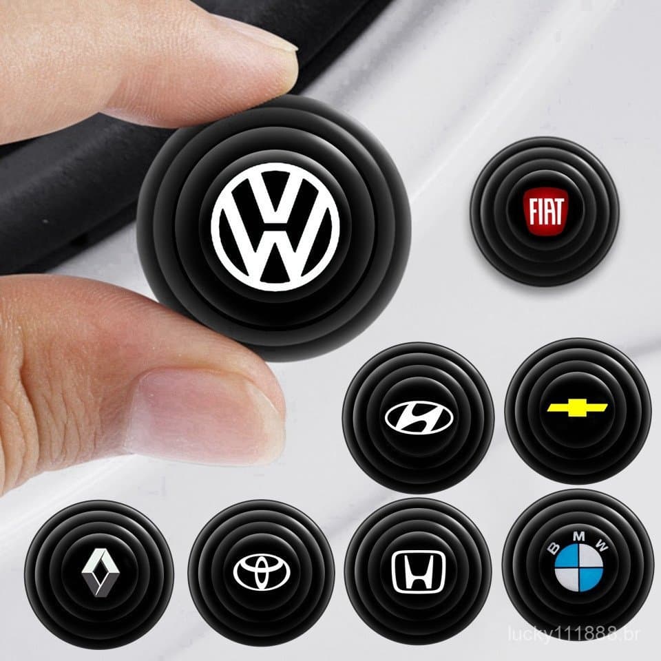 Adesivo protetor à prova de choque para porta de carro Volkswagen, 4 peças, adesivo Universal à prova de choque de PVC,