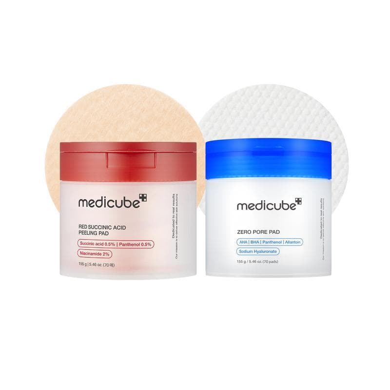 [medicube Oficial] Mix & Match Toner Pad Duo ㅣ Cuidado para os poros, uso após tratamento de manchas, cuidado iluminador