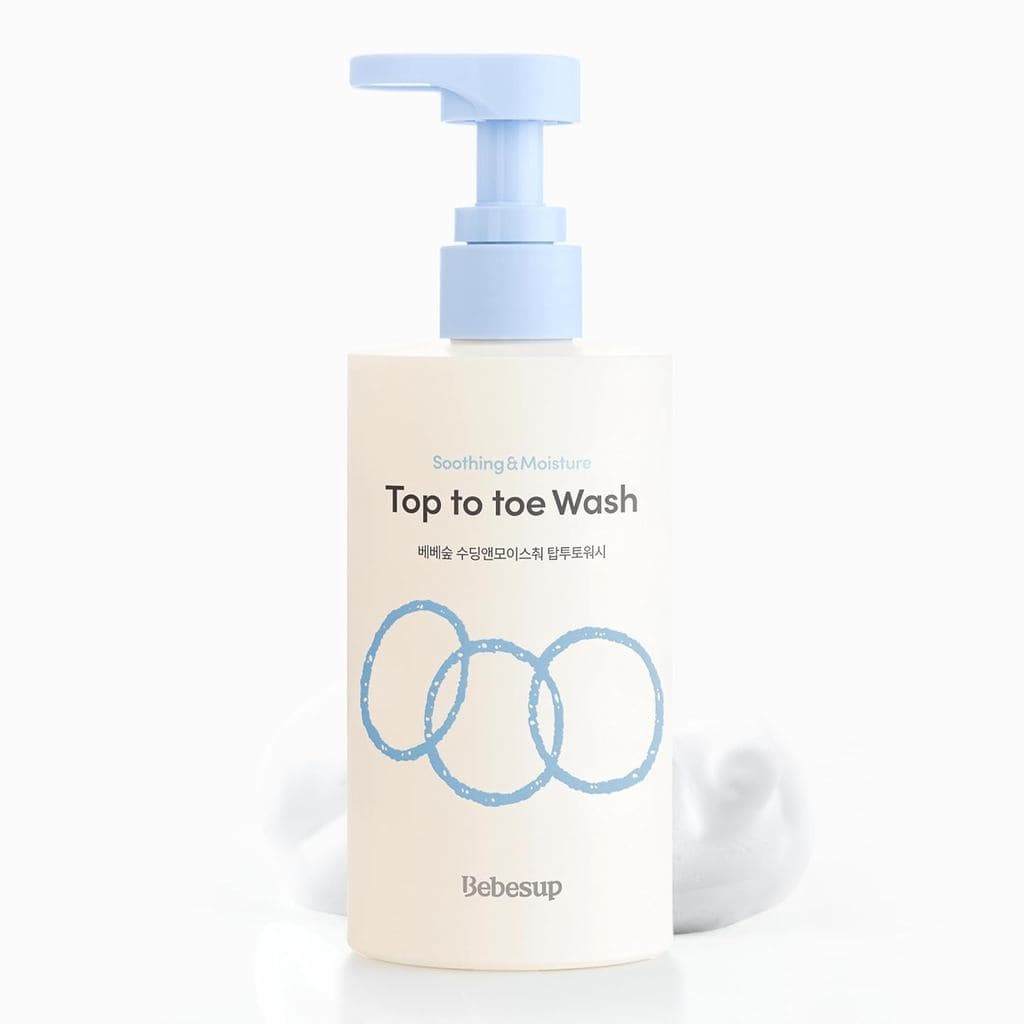 BEBESUP - Shampoo para Bebês para Lavagem da Cabeça aos Pés |   Cuidados com a Pele Coreanos para Pele Sensível e Atópic