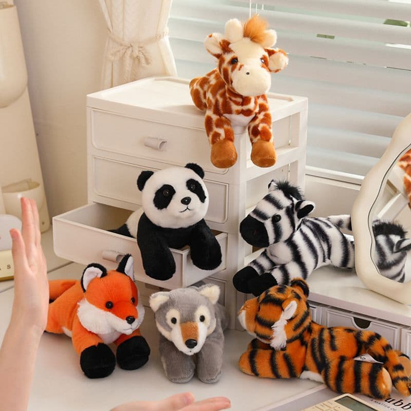 Simulação de festa transfronteiriça cervo guaxinim raposa boneca Animal Panda brinquedo de pelúcia mesa acompanhamento d