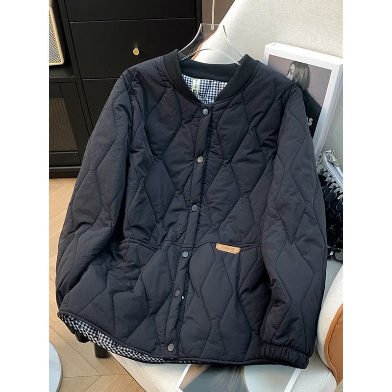 Senhoras inverno leve pequeno algodão acolchoado roupas acolchoadas curto feminino jaqueta quente moda Casual All-Match