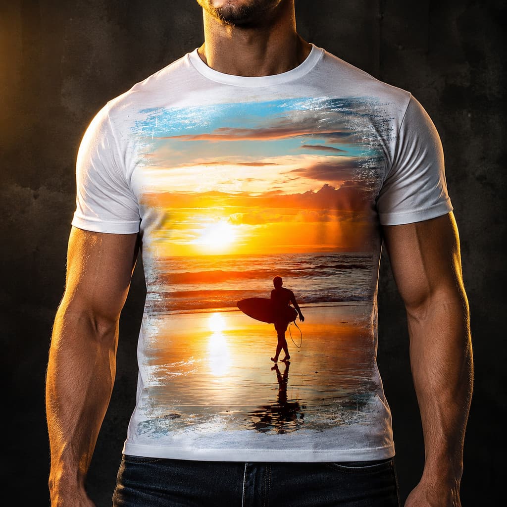 Camisa Camiseta Surf Surfista Praia Ondas Prancha Sol 4