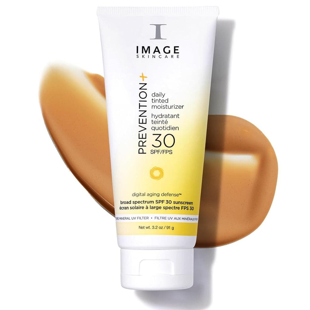 IMAGE Skincare, PREVENTION+ Hidratante Diário com Cor e Protetor Solar SPF 30, Sem Resíduos Brancos, 3.2oz S0FX