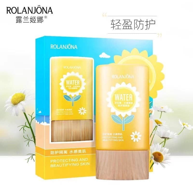 Lu Lanjina Camomila Creme Protetor Loção Facial Hidratante Corporal Hidratante Isolamento Seaside À Prova D 'Água Ultrav