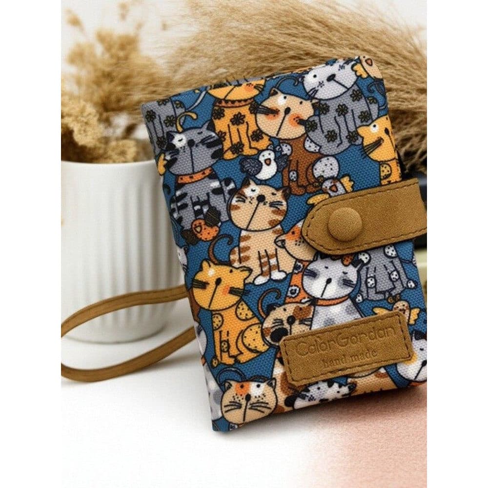 Carteira de pano Oxford à prova d'água feminina curta em simples novo estilo estudante versão coreana fofa bolsa de moed