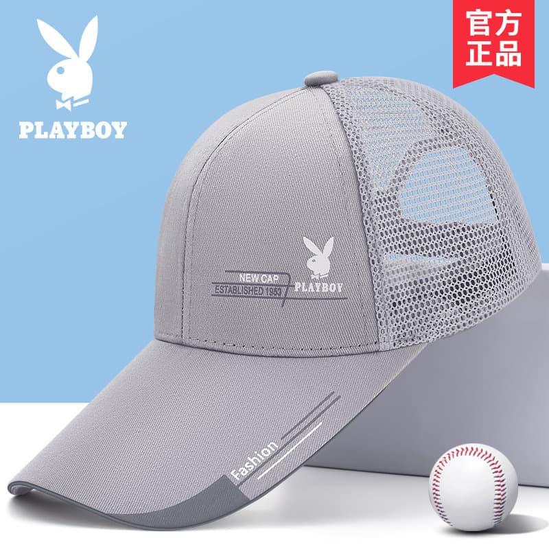 Playboy chapéu masculino outono verão boné de beisebol guarda-sol malha respirável chapéu pico protetor solar chapéu de